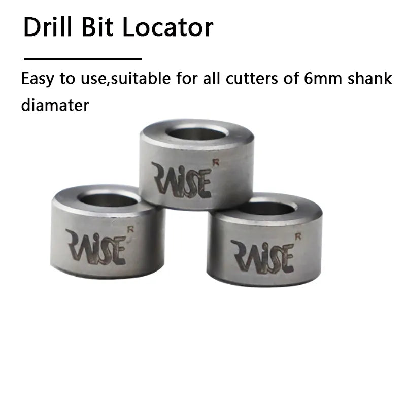 3pcs 6mm Key Machine Cutter Drill Locator Ring Drill Bit Depth Stop Collars Ring Positioner Key Copy Locksmith Tools