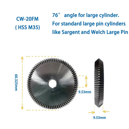 HPC Key Cutter CW-1011 CW-1012 CW-1013 CW-1014 CW-20FM CW-6010 CW-90MC Compatible with HPC Key Duplicator Locksmith Tools