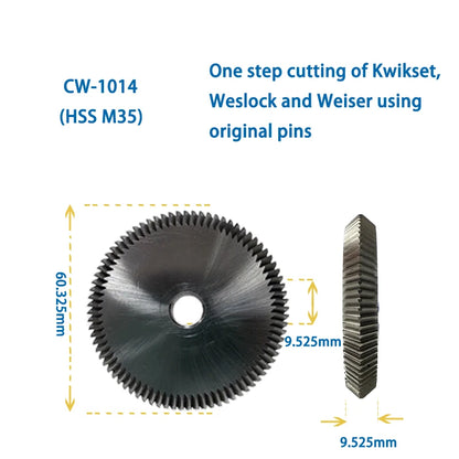 HPC Key Cutter CW-1011 CW-1012 CW-1013 CW-1014 CW-20FM CW-6010 CW-90MC Compatible with HPC Key Duplicator Locksmith Tools