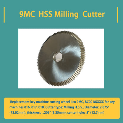 ILCO 9MC Cutter Wheel Compatible With Ilco 016 017 018 Key Duplicator