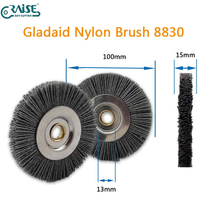 Gladaid Nylon Brush 8830 100x15x13 Key Machine Parts Replacement Locksmith Tools