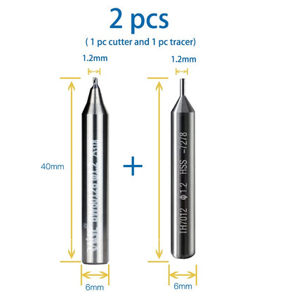 Anti-break & Sharp Carbide Key Cutter for Manual Vertical Machine