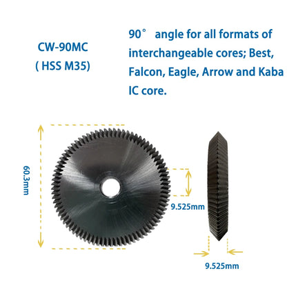 HPC Key Cutter CW-1011 CW-1012 CW-1013 CW-1014 CW-20FM CW-6010 CW-90MC Compatible with HPC Key Duplicator Locksmith Tools