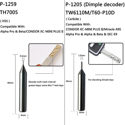 Condor mini Dolphin XP005 Alpha Beta SEC-E9 Miracle Key Machine Cutter