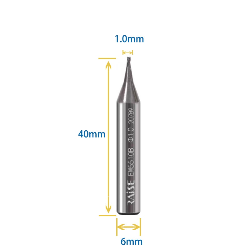 1.0mm end mill cutter for key machine