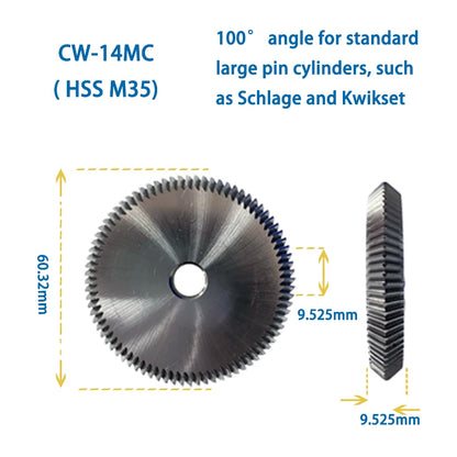 HPC Key Cutter CW-1011 CW-1012 CW-1013 CW-1014 CW-20FM CW-6010 CW-90MC Compatible with HPC Key Duplicator Locksmith Tools