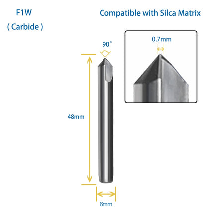 80° 90° 95° 100 ° F1W  F20W F6W Dimple Cutter Compatible With SILCA Keyline JMA