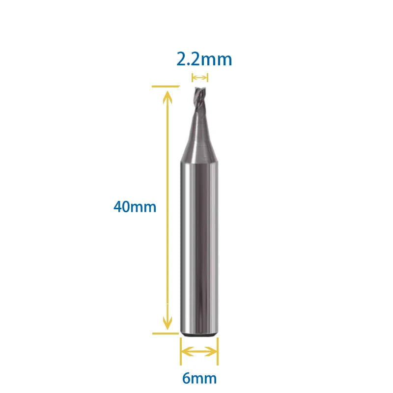 Key Cutter 1.3mm 1.4mm 1.8mm 2.2mm 2.7mm Milling Cutter For Vertical Key Cutting Machine WENXING DEFU