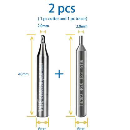 Anti-break & Sharp Carbide Key Cutter for Manual Vertical Machine