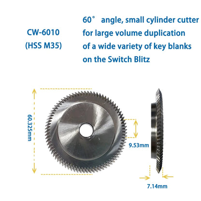 HPC Key Cutter CW-1011 CW-1012 CW-1013 CW-1014 CW-20FM CW-6010 CW-90MC Compatible with HPC Key Duplicator Locksmith Tools