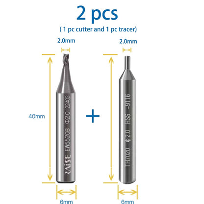 2.0mm end mill cutter for key machine