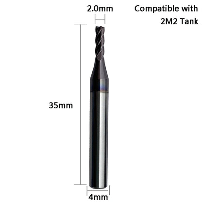 2M2 Tank Milling Cutter and Probe Compatible with 2M2 Tank Automatic Key Cutting Machine