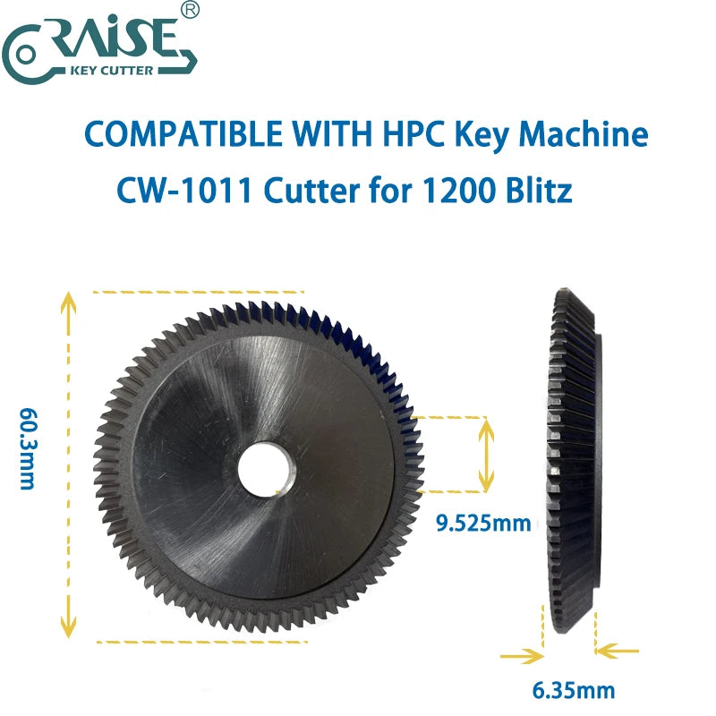 HPC Key Cutter CW-1011 CW-1012 CW-1013 CW-1014 CW-20FM CW-6010 CW-90MC Compatible with HPC Key Duplicator Locksmith Tools