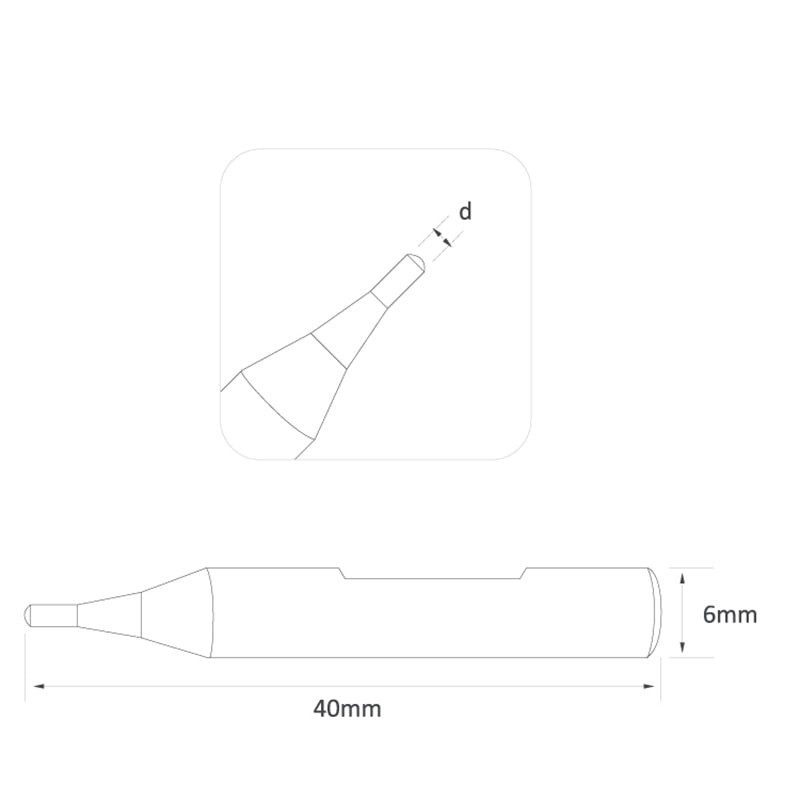 Smooth Carbide Tracer Point for key machine