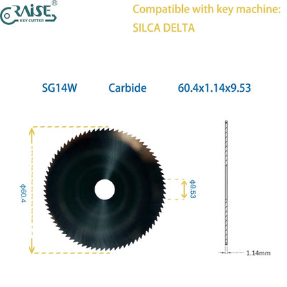 silca key machine cutter SG14