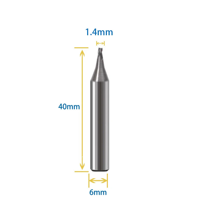 Key Cutter 1.3mm 1.4mm 1.8mm 2.2mm 2.7mm Milling Cutter For Vertical Key Cutting Machine WENXING DEFU