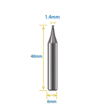 Key Cutter 1.3mm 1.4mm 1.8mm 2.2mm 2.7mm Milling Cutter For Vertical Key Cutting Machine WENXING DEFU