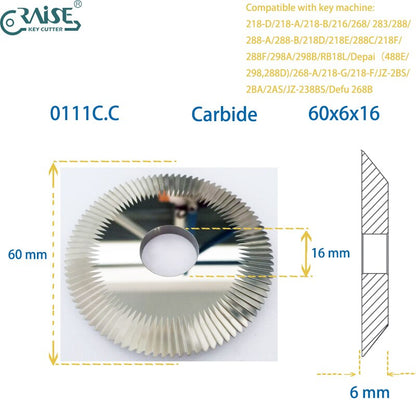 wenxing carbide cutter 60x6x16