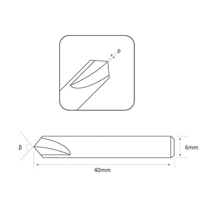 Carbide Dimple Cutter 90° 95° 100° 105° for Manual Laser Key Duplicators