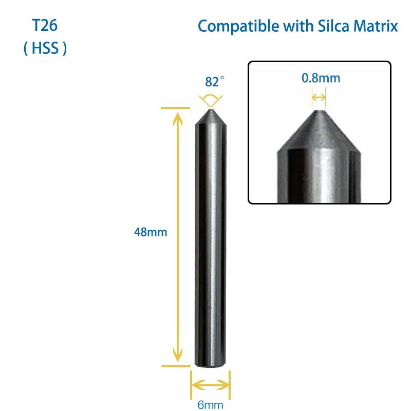 F26 T26 For Keso Key Compatible WIth SILCA Matrix Key Machine