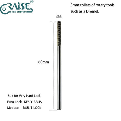 Drill Bits to Open Lock Cylinders