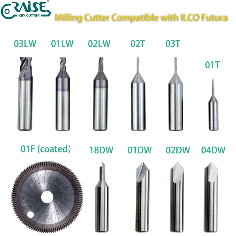 Silca Futura Cutter 04LW 1.3mm Aftermarket for Laser Keys EVVA EV106 EV106R EV122 EV122R