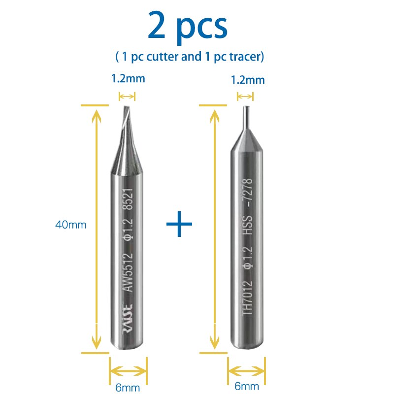 1.2mm end milling cutter