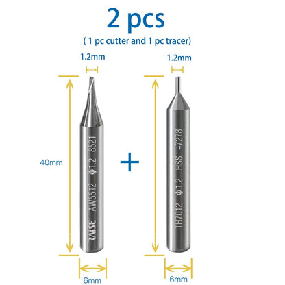 1.2mm end milling cutter