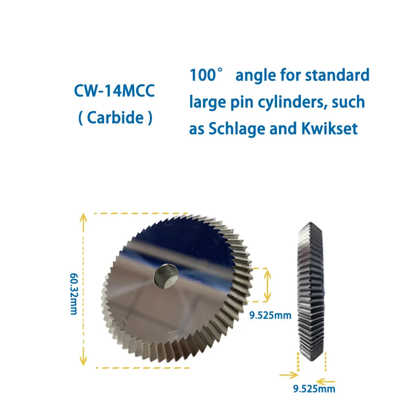 HPC Key Cutter CW-1011 CW-1012 CW-1013 CW-1014 CW-20FM CW-6010 CW-90MC Compatible with HPC Key Duplicator Locksmith Tools