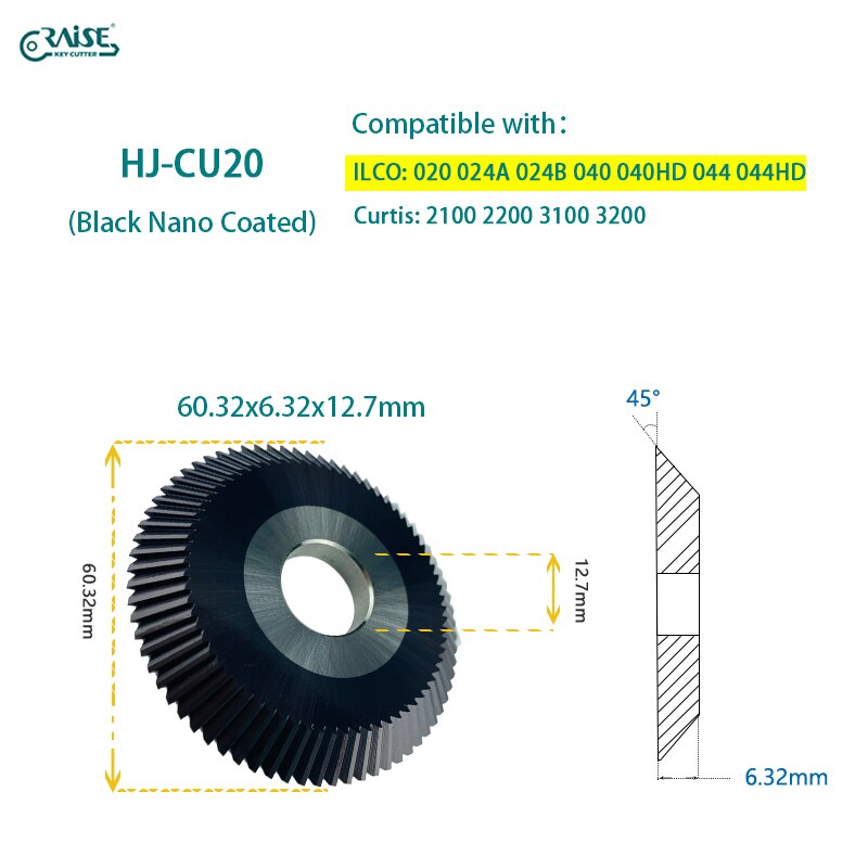 X23MC Milling Cutter Blade Compatible With ILCO 045HD Key Machine