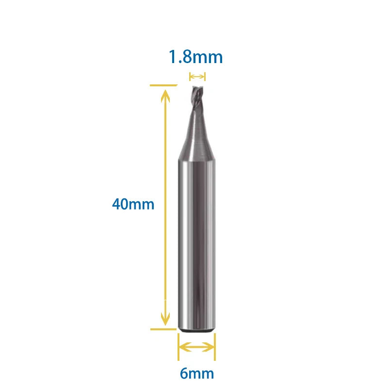 Key Cutter 1.3mm 1.4mm 1.8mm 2.2mm 2.7mm Milling Cutter For Vertical Key Cutting Machine WENXING DEFU