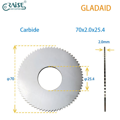 GLADAID Cutter 70x2.0x25.4