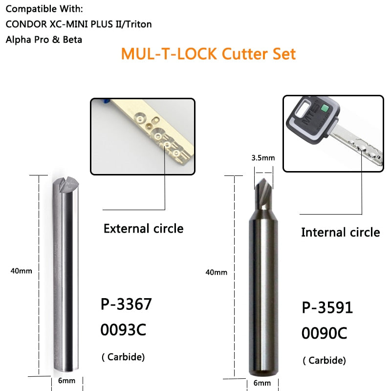 Condor mini Dolphin XP005 Alpha Beta SEC-E9 Miracle Key Machine Cutter