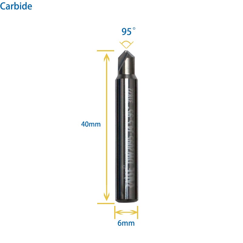 Carbide Dimple Cutter 90° 95° 100° 105° for Manual Laser Key Duplicators