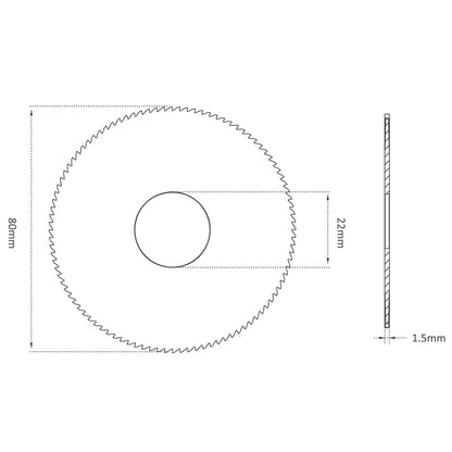 SILCA Omnia DUO SG1 SG1W 80x1.5x22 Cutter Compatible with Fastbit2 OPERA TARGA TECHNICA KEYLINE BIANCHI 202