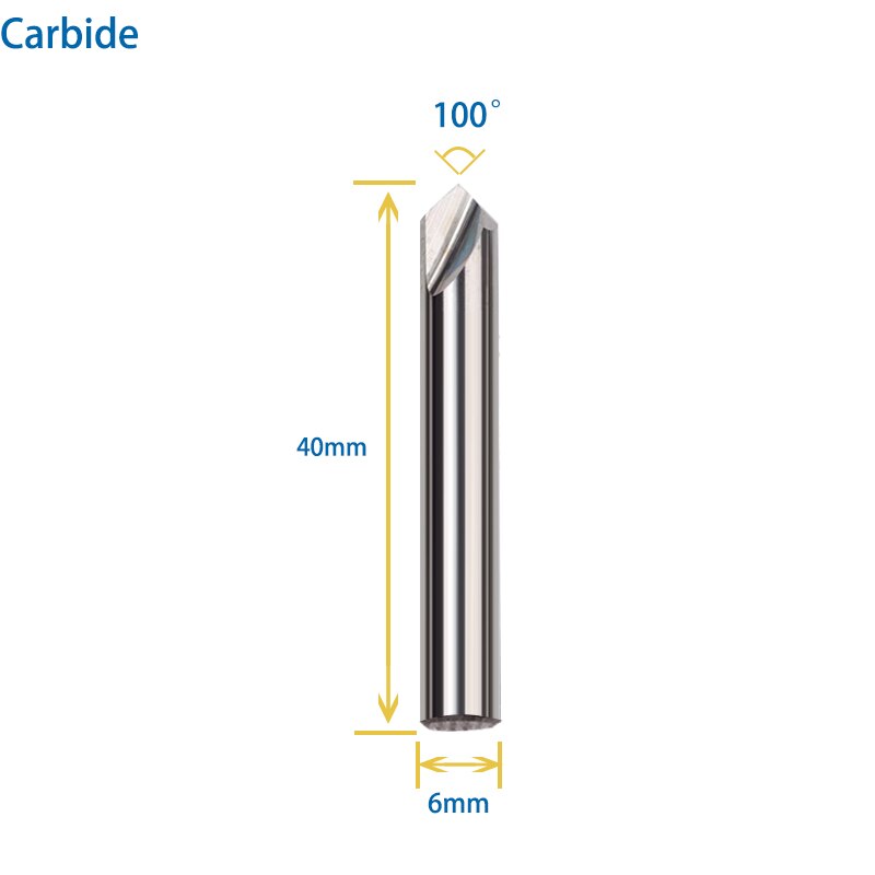 Carbide Dimple Cutter 90° 95° 100° 105° for Manual Laser Key Duplicators