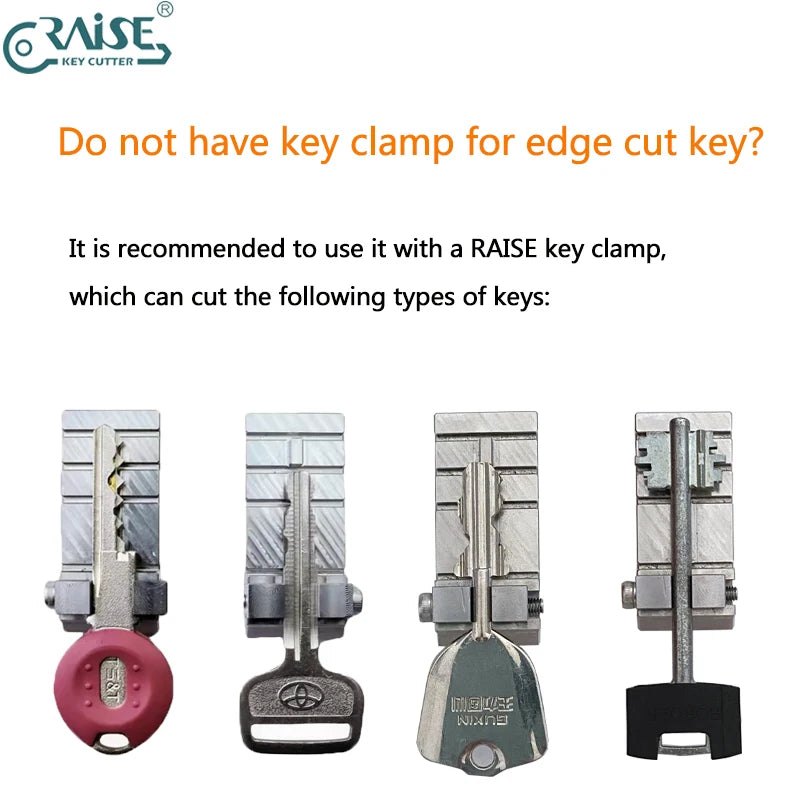 Milling Cutter to Copy Edge Cut Key & Key clamping fixture for Various ...