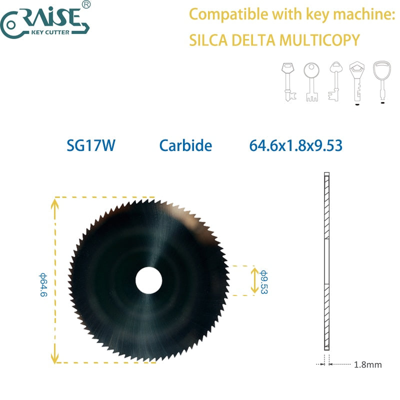 sg17w cutter for silca delta