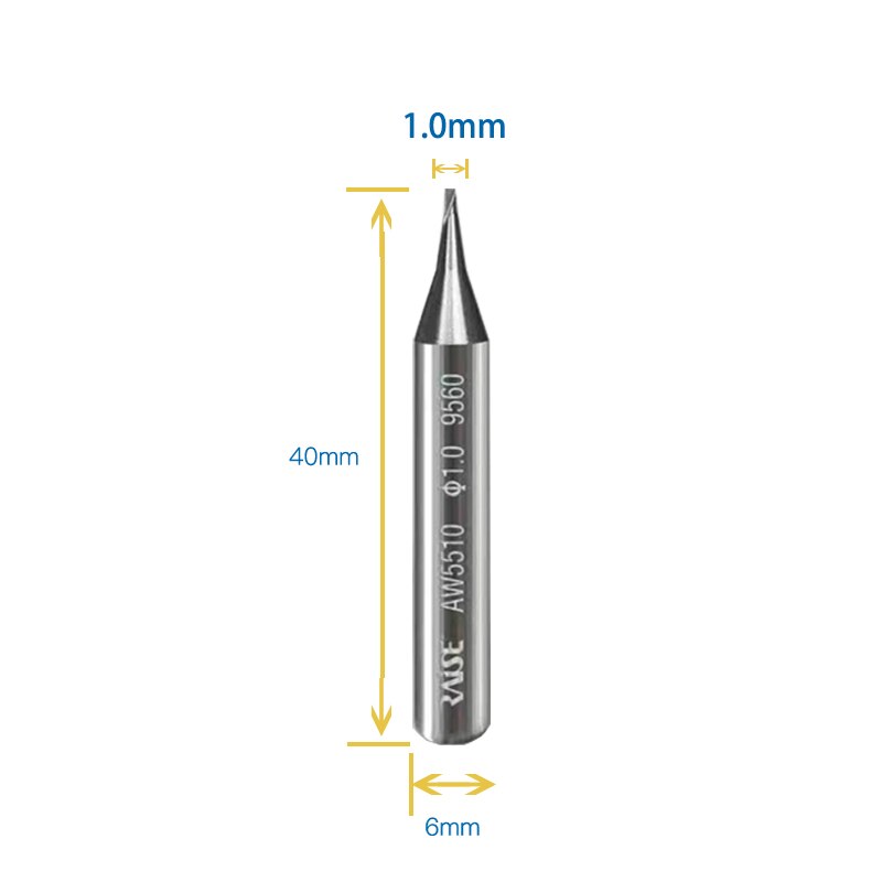 1.0mm end milling cutter