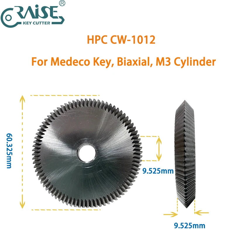 HPC Key Cutter CW-1011 CW-1012 CW-1013 CW-1014 CW-20FM CW-6010 CW-90MC Compatible with HPC Key Duplicator Locksmith Tools