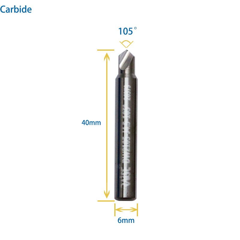 Carbide Dimple Cutter 90° 95° 100° 105° for Manual Laser Key Duplicators