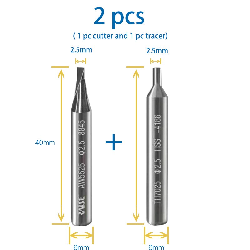 2.5mm end mill cutter