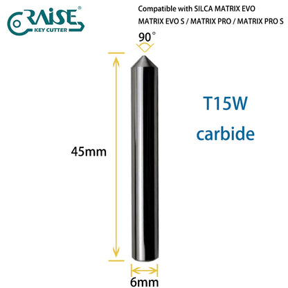 RAISE Carbide Cutter F15W T15W Compatible with SILCA Matrix Key Cutting Machines