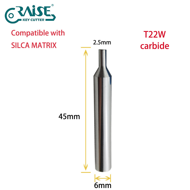 RAISE Carbide Cutter F22W T22W Compatible with SILCA Matrix Key Cutting Machines