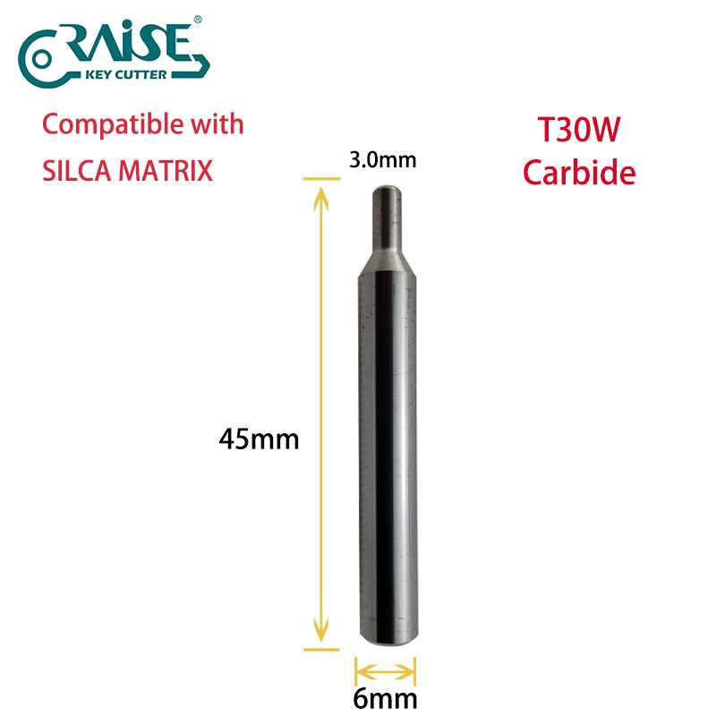RAISE Carbide Cutter F30W T30W Compatible with SILCA Matrix Key Cutting Machines