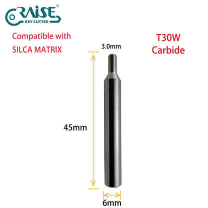 RAISE Carbide Cutter F30W T30W Compatible with SILCA Matrix Key Cutting Machines