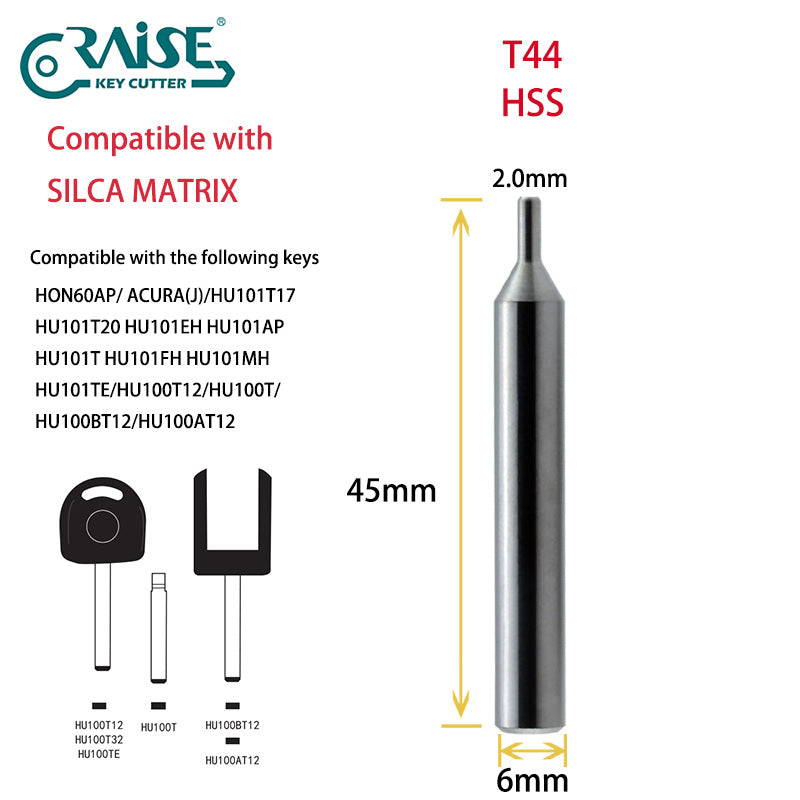 RAISE Cutter F44W T44 Compatible with SILCA F44 T44 SILCA MATRIX Key Cutting Machine