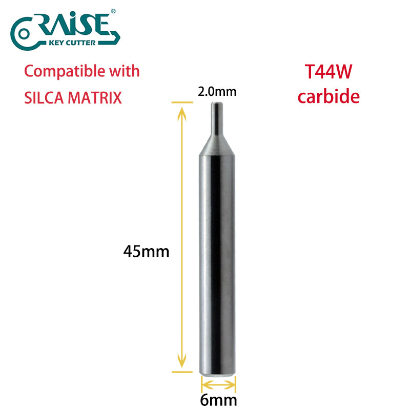RAISE Carbide Cutter F44W T44W Compatible with SILCA Matrix Key Cutting Machines