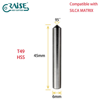 RAISE Cutter F49W T49 Compatible with SILCA Matrix Key Cutting Machines