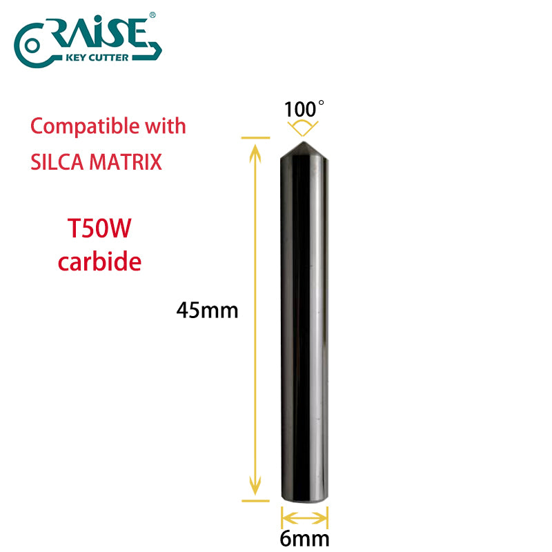 RAISE Carbide Cutter F50W T50W Compatible with SILCA Matrix Key Cutting Machines